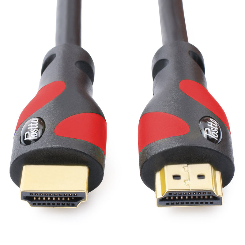 [AUSTRALIA] - Postta HDMI Cable(25 Feet Red) Ultra HDMI 2.0V Support 4K 2160P,1080P,3D,Audio Return and Ethernet - 1 Pack 25FT 