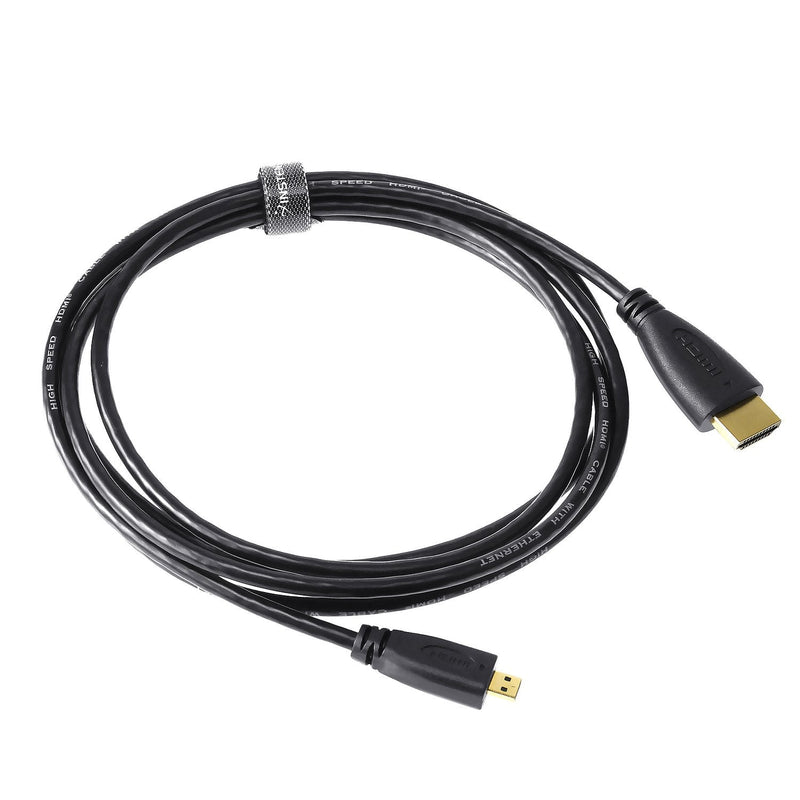 [AUSTRALIA] - 6ft Micro-HDMI (type D) to Regular HDMI (type A) high Speed Cable with Ethernet (up to 1440p) for MOTOROLA MB810 DROID X / HTC Touch EVO 4G 