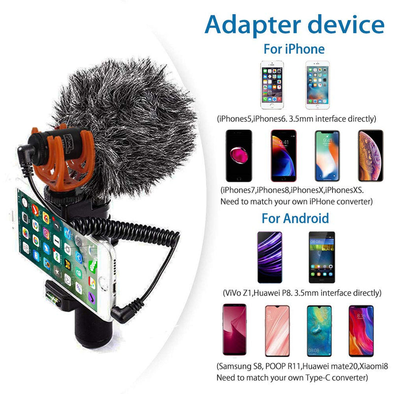 Pixel M80 Video Microphone, On-Camera Microphone with Shock Mount