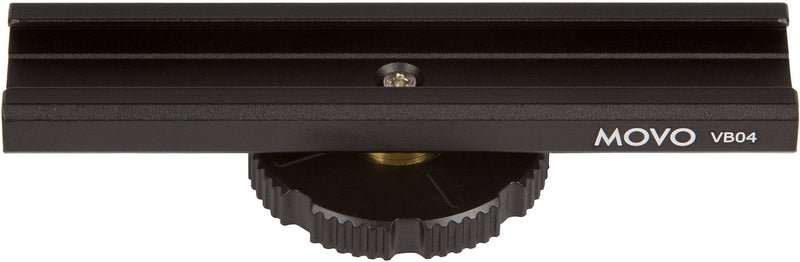 Movo VB04 Cold Shoe Extension - Accessory Shoe Rail Camera Bracket for Lights, Monitors, Microphones and More