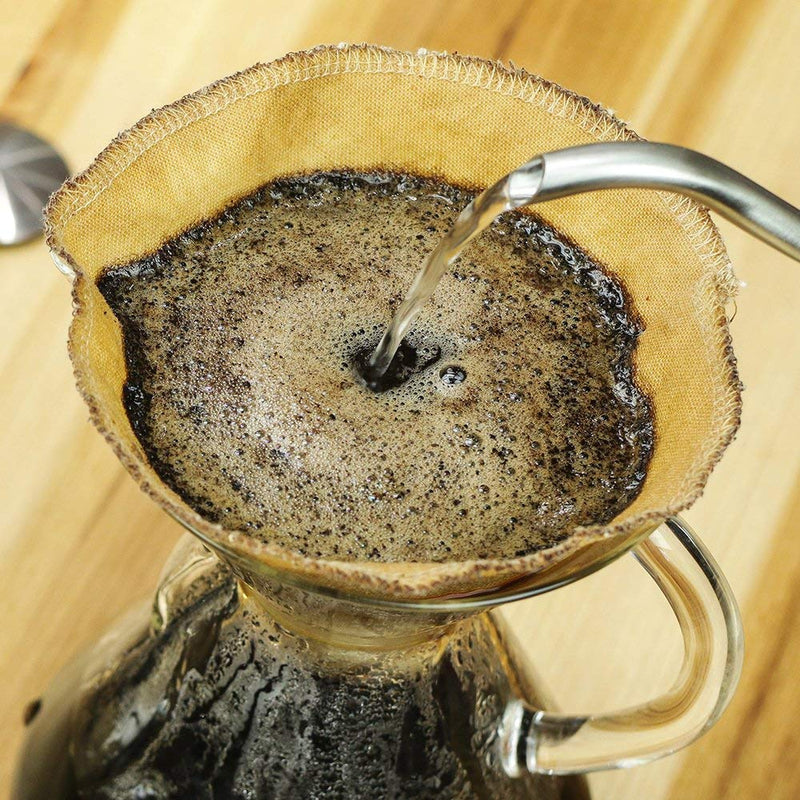 Bolio Organic Hemp Cone Pour Over Coffee Filters - Durable, EcoFriendly, Reusable (1, No.4) 1