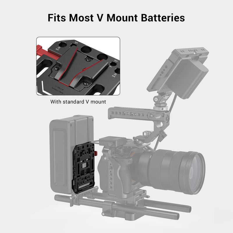 [AUSTRALIA] - SMALLRIG V-LOCK Mount Battery Plate Quick Release Plate - 2988 