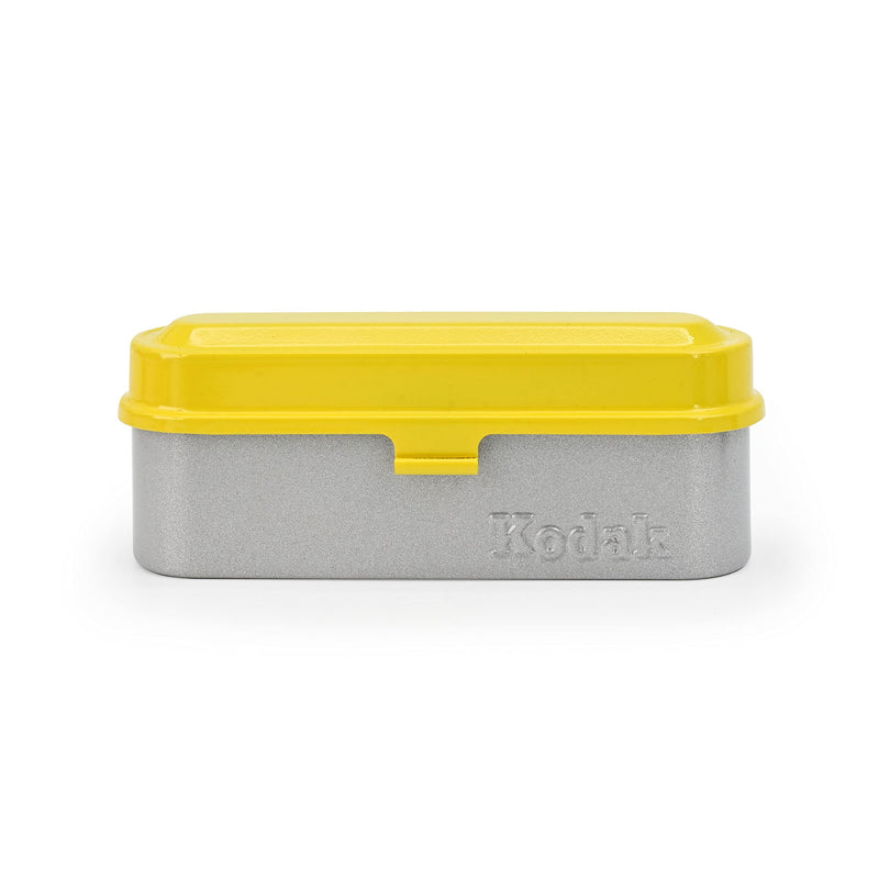 KODAK Film Case - for 5 Rolls of 35mm Films - Compact, Retro Steel Case to Sort and Safeguard Film Rolls (Yellow) (Film is not Included) Yellow