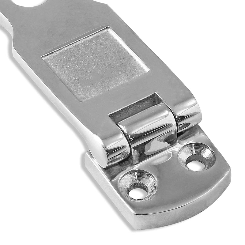 Bonsicoky 2Pcs Marine Grade 316 Stainless Steel Door Hasps, 3 Inch Heavy Duty Swivel Safety Hasp with Turning Padlock Eye Mount 2 Pieces