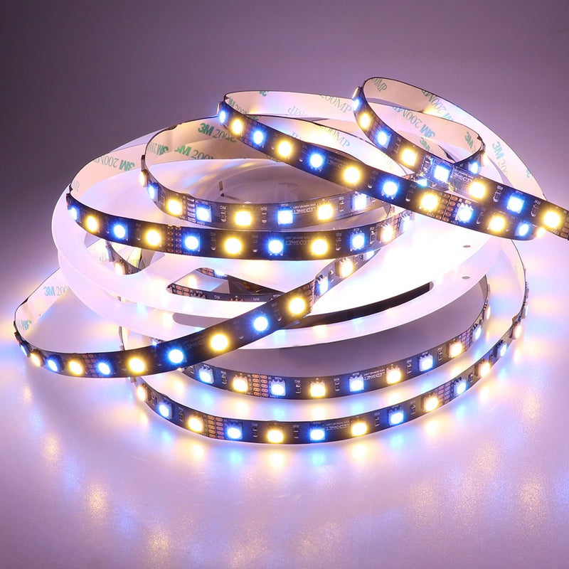 [AUSTRALIA] - LEDENET Flexible RGBWW LED Strip Lights - 12V RGB + Warm White LED Tape Light - Black PCB RGB+WW Non-Waterproof 