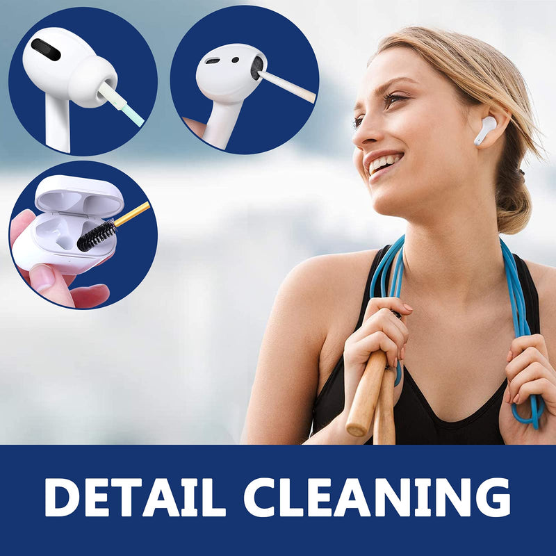 140 Pcs Phone Cleaning Kit, Airpod Cleaner Kit for USB Charging Port, iPhone Cleaning Kit with Screen Cleaner Spray, Electronics Cleaning kit for Laptop Earphones Camera, Earbud Cleaning kit