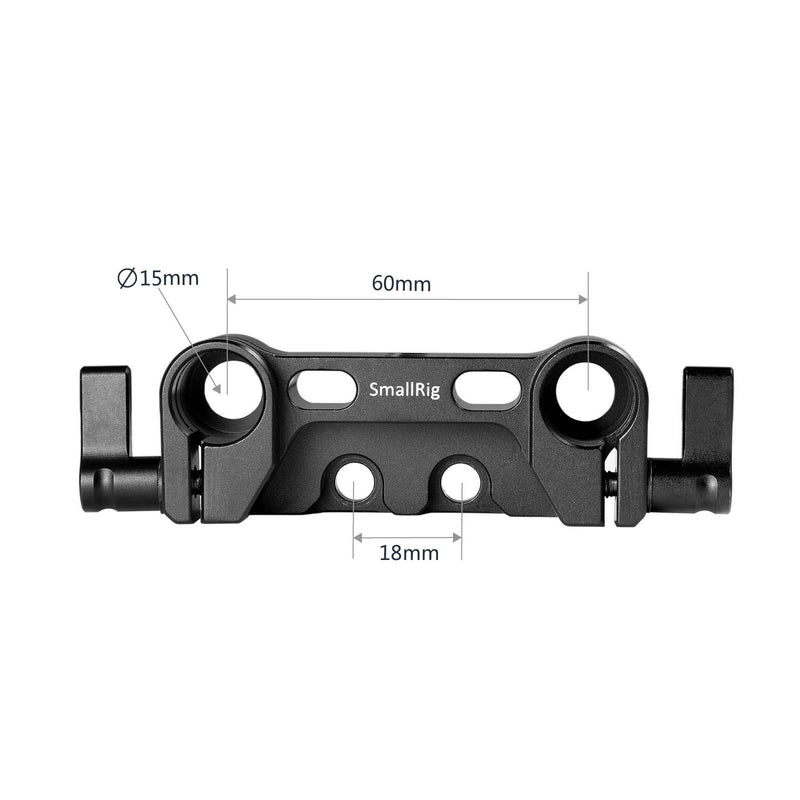 SMALLRIG Incompletely Penetrable Dual 15mm Rod Clamp for Follow Focus Matebones - 1943