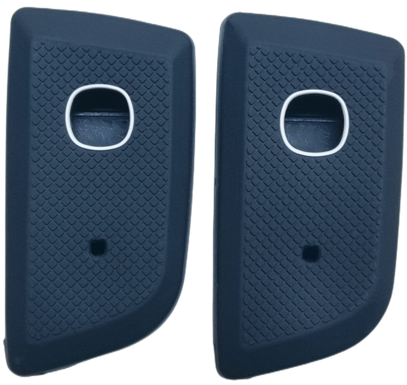 RUNZUIE 2Pcs Silicone Smart Remote Key Fob for 2022 2023 Acura RDX MDX Integra A-spec w/Tech CVT Key Fob Cover 5 Buttons (Black) Black