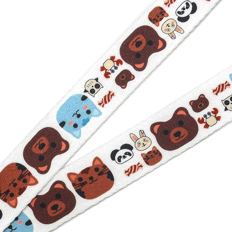 Clip On Ukulele Strap Soft Printed Adjustable - No Drilling Neck Ukulele Strap Easy To Use For Kids (Zoo) Neck Zoo