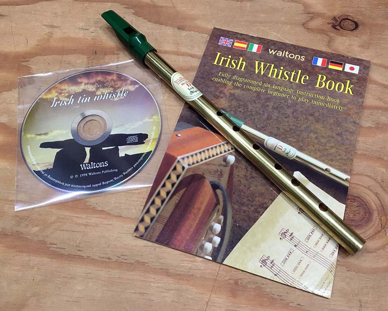 Waltons Irish Tin Whistle CD Pack - Includes a Six Language Instruction Booklet - Key of D