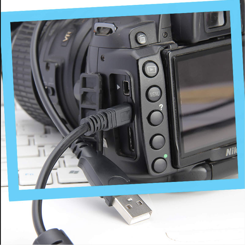 UC-E6 USB Cable Replacement Photo Transfer Cord Compatible with Nikon Coolpix L, S, R, D, P Series Digital Cameras D3300 D7200 D750 P520 P510 S6000 S6300 S3300 S9100 Coolpix L340 L32 A10 and More