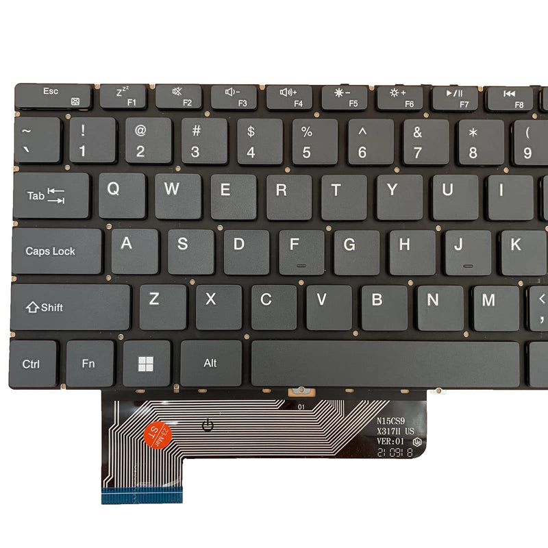 Siakoocty Laptop Replacement US Layout Keyboard for Gateway 15 GWTN156-1 GWTN156-1BK GWTN156 15.6" GWTN156-4 GWTN156-5 GWTN156-5BL GWTN156-7 GWTN156-9 GWTN156-12 12GR N15CS9 MB3661028 Grey
