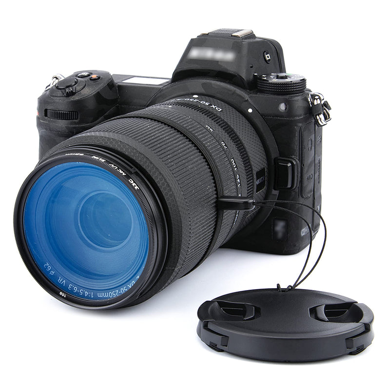 62mm Front Lens Cap Cover with Deluxe Cap Keeper for Nikon Z DX 50-250mm f4.5-6.3, Z 35mm f1.8 S, Sony E 10-18mm f4 OSS, Fuji Fujinon XF 23mm f1.4 R Lens and More Lenses with 62mm Filter Thread
