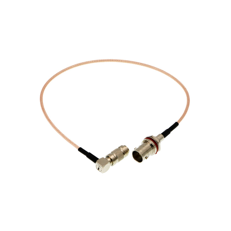 HD SDI DIN 1.0/2.3 Right Angle to BNC Female RG179 Cable for Blackmagic HyperDeck Shuttle 75ohm 12'' right angle DIN to BNC Female