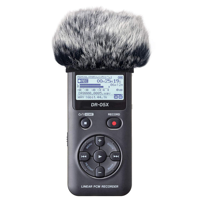 [AUSTRALIA] - YOUSHARES DR05X Windscreen Muff for Tascam DR-05X DR-05 Portable Recorders, DR05X Mic Deadcat Windshield Windscreen Artificial Fur Wind Screen Fur Windscreen for DR-05 