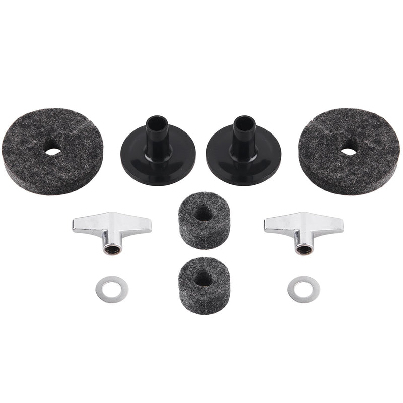 Cymbal Stand Sleeves Cymbal Felts with Cymbal Washer & Base Wing Nuts Replacement for Drum Set of 21