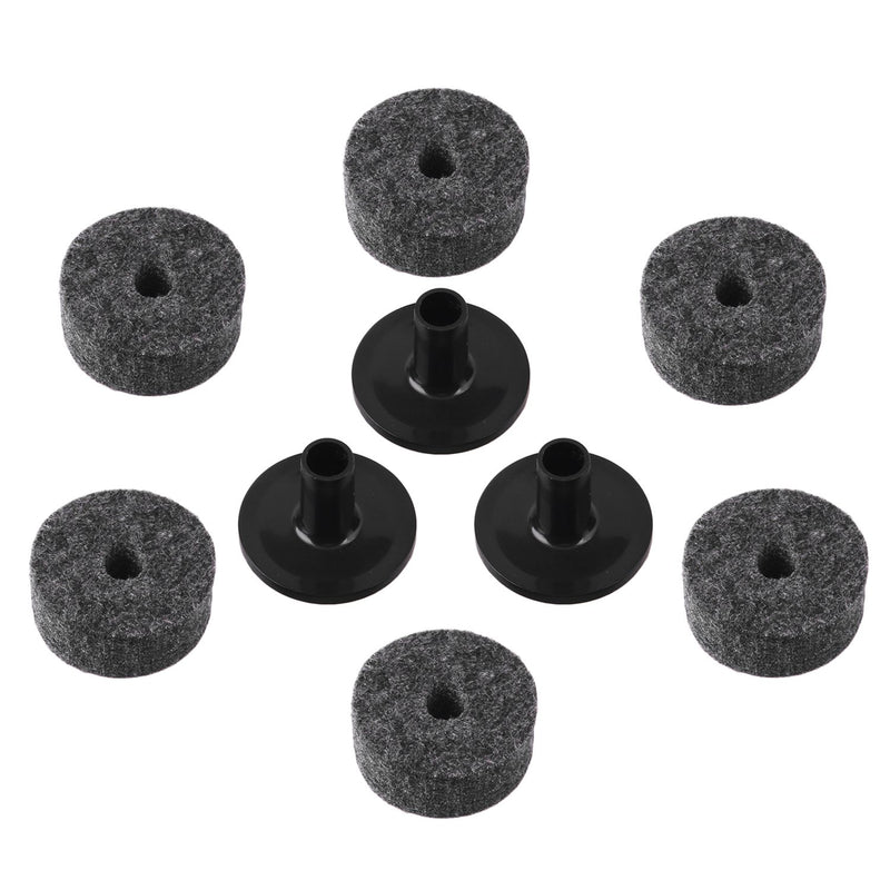 Cymbal Stand Sleeves Cymbal Felts with Cymbal Washer & Base Wing Nuts Replacement for Drum Set of 21