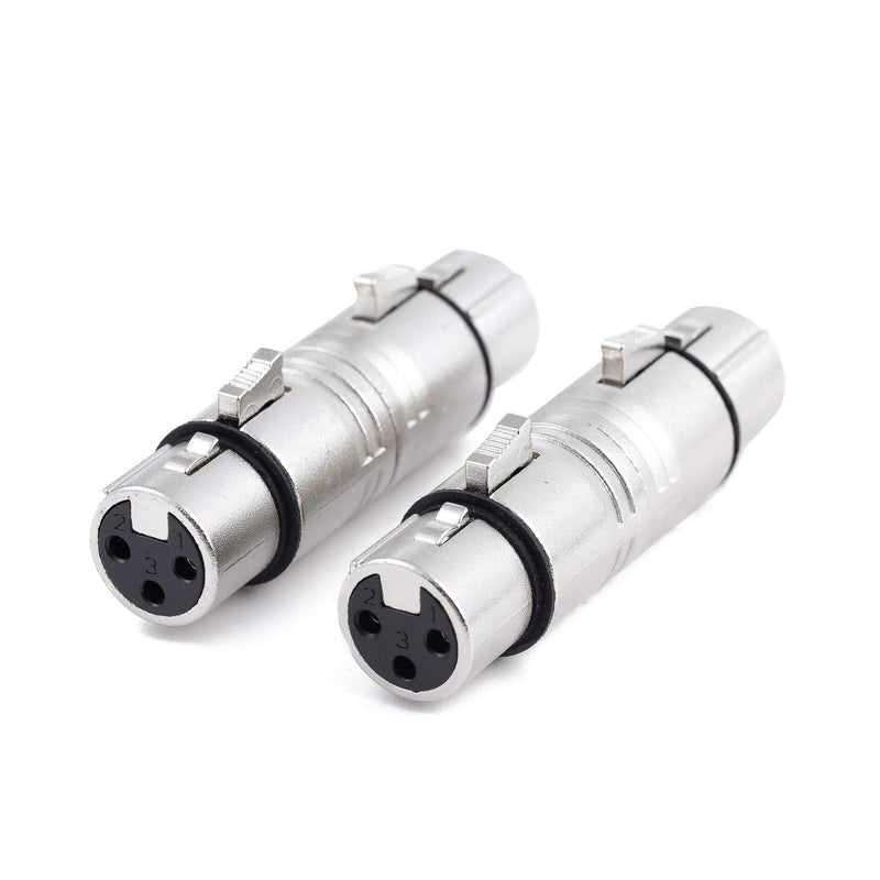 [AUSTRALIA] - XLR Female Coupler, Ancable 4-Pack XLR 3 Pin Female to Female Adapter, Gender Changer,Mic Barrel Extension 