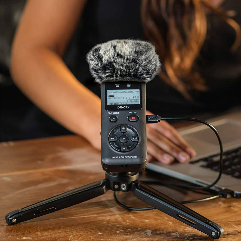 [AUSTRALIA] - DR07X Windscreen Muff for Tascam DR-07X DR-07MKII Portable Digital Recorders, DR07X Mic Windscreen Artificial Fur Wind Muff by YOUSHARES 