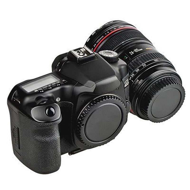 (5 Packs) Fotasy Rear Lens Cover Camera Body Cap for Canon EOS EF DSLR Camera Lens, Canon EF Efs Mount Lense Rear Cap Body Cap, Canon Body Sensor Dust Cap Cover, EF Lens Rear Cap (CEF_5)
