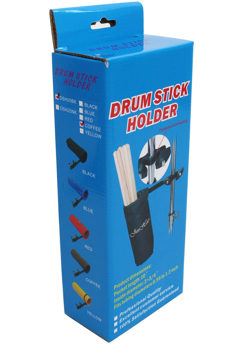 Vizcaya Drum Stick Holder Drum Stick Bag with Drum Key(Black) Black