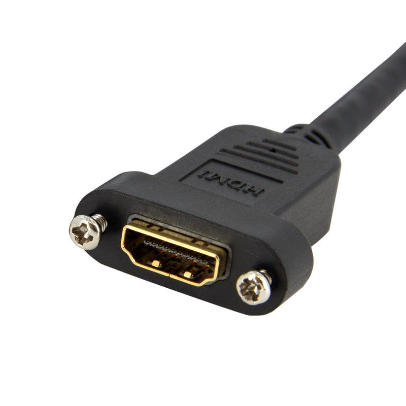 StarTech.com 3 ft. (0.9 m) HDMI Female to Male Adapter - Mounting - HDMI - HDMI Female to Male (HDMIPNLFM3)