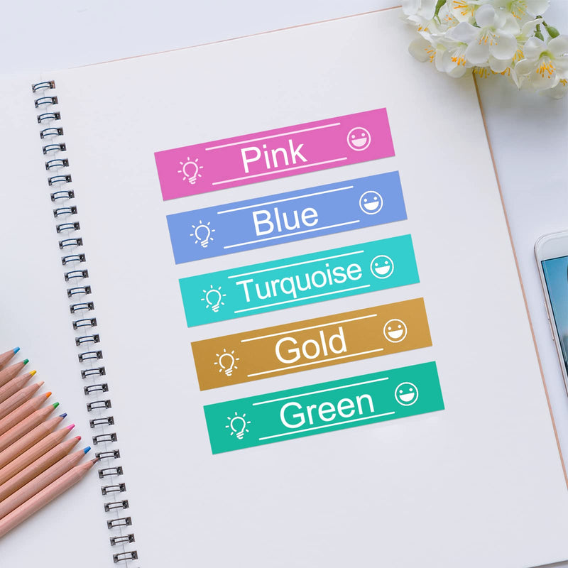 TZ 12mm 0.47 PT-D210 Color Tape Replacement for Brother P-Touch Label Maker Tape TZe White on Color Ribbon Compatible with Brother Ptouch PT-D200 D210 D220 PT-H100 H110 D400 Cube, 5 Pack Turquoise/Berry Pink/Blue/Green/Satin Gold
