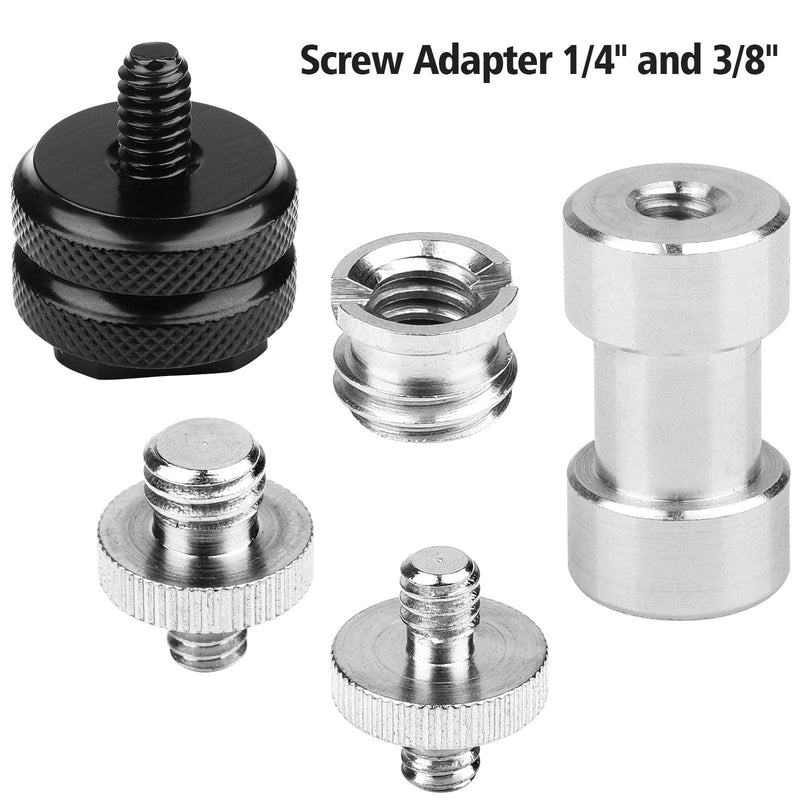 Camera Mount Screw,ChromLives 1/4 to 3/8 Tripod Screw Adapter,1/4 to 1/4 Screw,3/8-20 Converter Thread Screw Adapter,Camera Hot Shoe Mount Adapter to 1/4 for Camera Monopod,Ballhead Flash Light,22Pack Camera Mount Screw