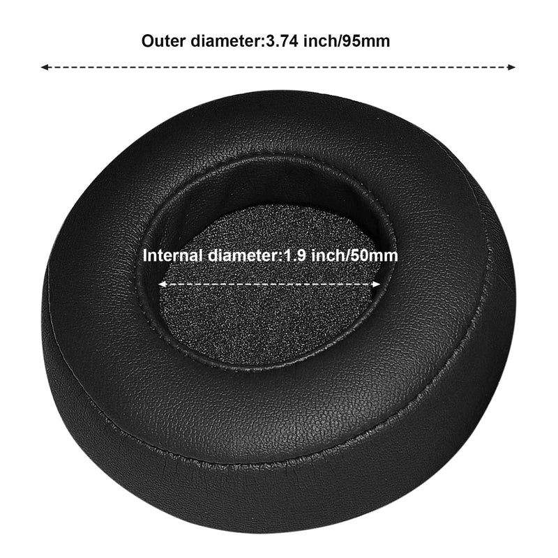 [AUSTRALIA] - Pro Replacement Earpads Memoery Foam Ear Cushion Covers Compatible with Monster Beats by Dr.Dre PRO/Detox Headphones (Black) Black 