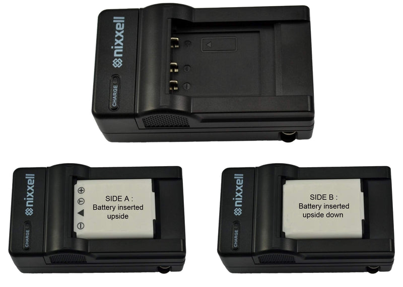 Nixxell Charger for JVC BN-VF823, BN-VF823U and JVC Everio GZ-MG335, GZ-MG340, GZ-MG360, GZ-MG365, GZ-MG430, GZ-MG435, GZ-MG465, GZ-MG555, and More
