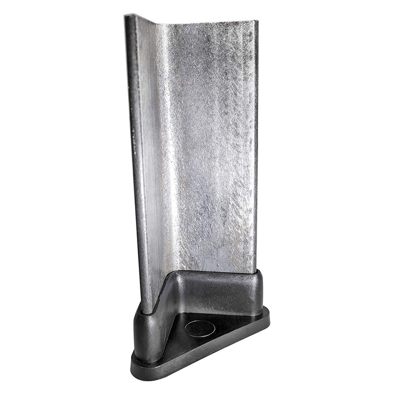 Prescott Plastics 1.5" Inch Angle Ironed Plug Insert (50 Pack), L Shaped End Cap for Metal Tubing, Fence, Glide Insert for Pipe Post and Furniture 50