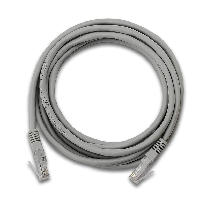 SatelliteSale RJ45 Cat-5e Network Ethernet UTP 4 Path Internet Cable 100 MHz 1000 Mbps Universal Wire Gray Cord 10 feet