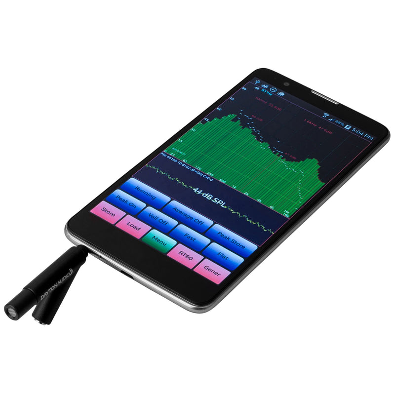 Dayton Audio iMM-6 Calibrated Measurement Microphone for iPhone, iPad Tablet and Android