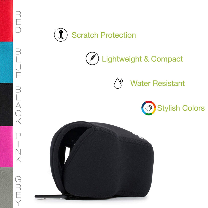 MegaGear Ultra Light Neoprene Camera Case Compatible with Panasonic Lumix DMC-FZ300 Black
