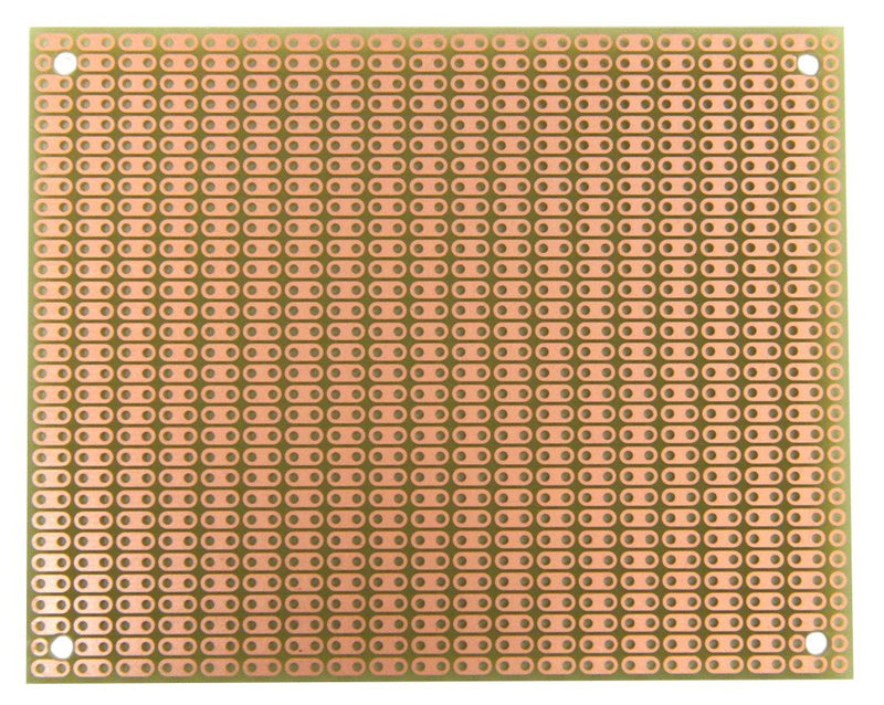 PR2H2 (Two-Pack) ProtoBoard-2H-2, 2-Hole Strips, 1 Sided PCB, Size 2 = 100 x 80mm (3.94 x 3.15in)