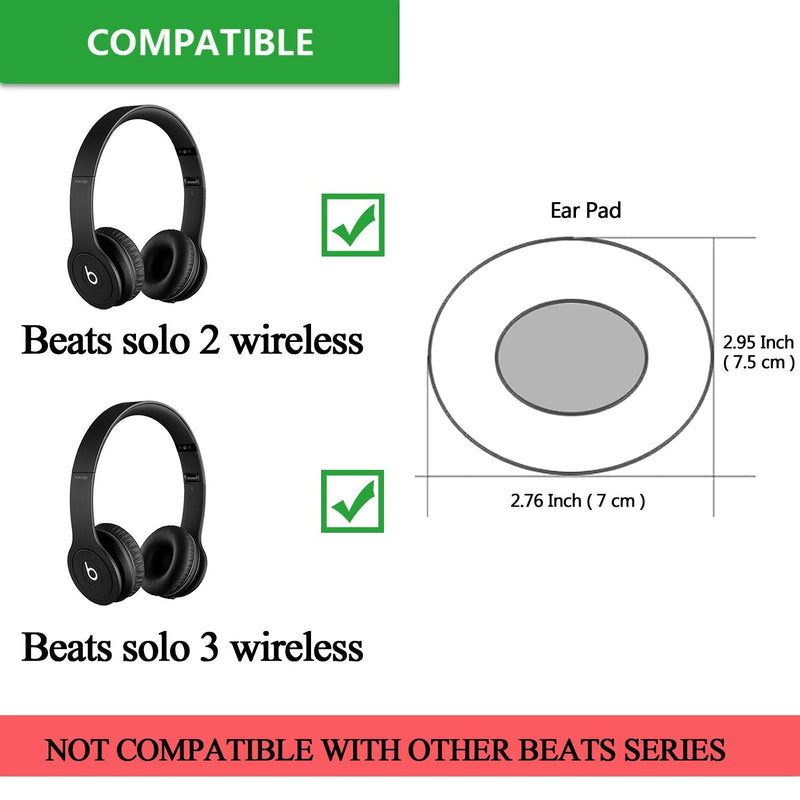 [AUSTRALIA] - Solo 2.0/3.0 Replacement Earpads, JARMOR Memory Foam Ear Cushion Cover for Beats Solo 2.0/3.0 Wireless On Ear Headphones ONLY (Rose Gold) Rose Gold 