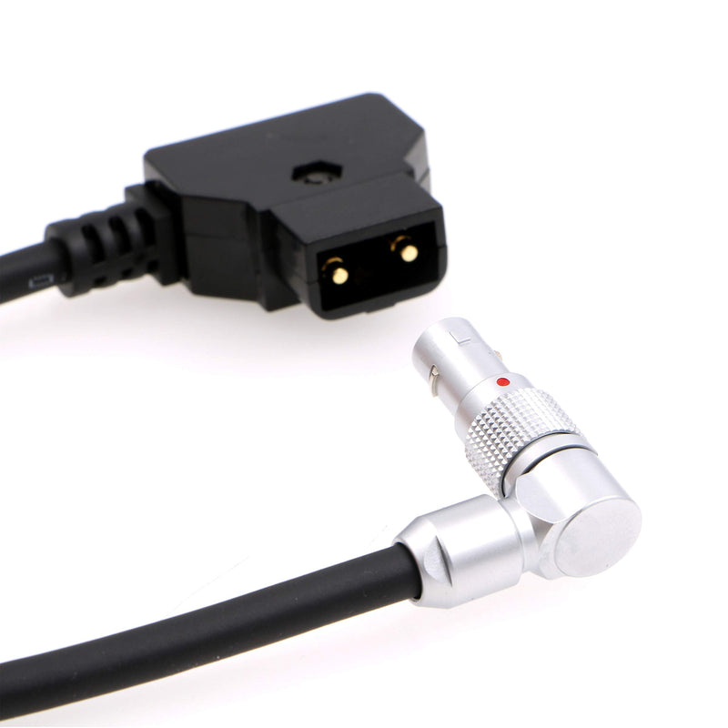 AConnect Rotatable Right Angle 4 Pin Male to D-Tap Power Cable for Zacuto Kameleon EVF 18in/45cm