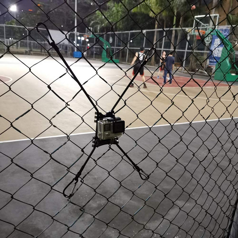 Action Camera Chain Link Fence Mount for Gopro Action Cameras - Ideal Backstop Camera Mount for Recording Baseball,Softball and Tennis Games