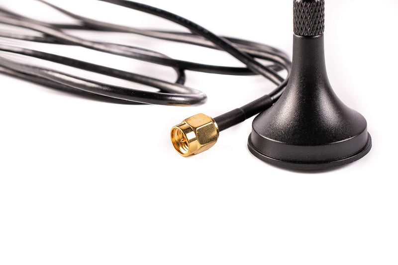 Shopcorp 433 MHz Unity Gain Omni, 6 Inches Antenna with Magnetic Base and Male SMA Connector Antenna Kit – Impedance 50 Ohms Garage Gate Door Opener Antenna