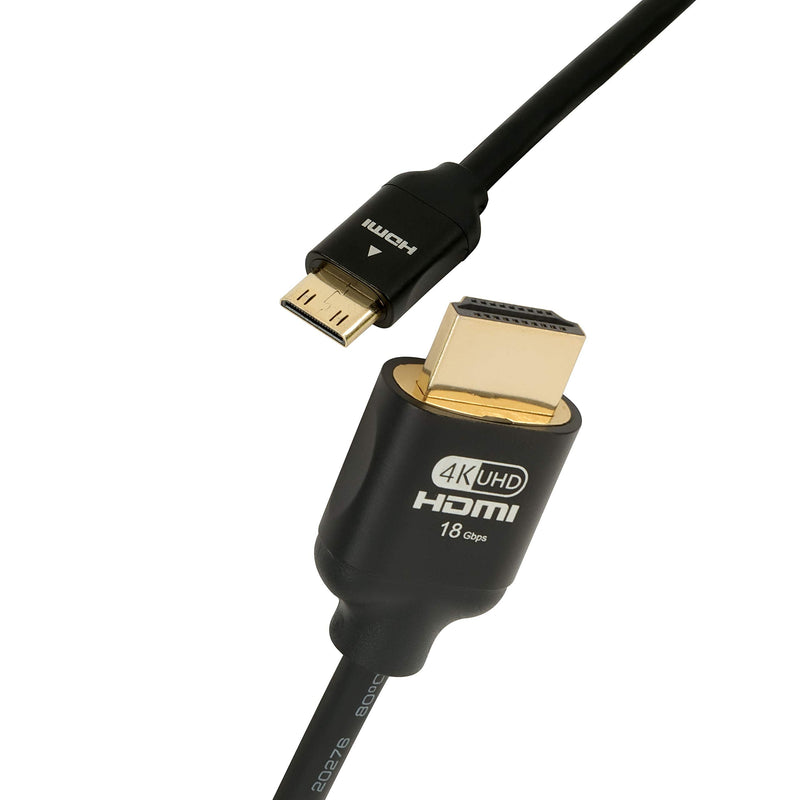 Mini HDMI to HDMI Cable, High Speed 4K 60Hz Male to Male HDR HDMI 2.0 Adapter,Compatible with Sony HDR-XR50, Nikon Z6 Canon EOS RP/EOS R/EOS 7D Mark II / XA40,Lenovo Thinkpad Yoga (6FT) 6FT