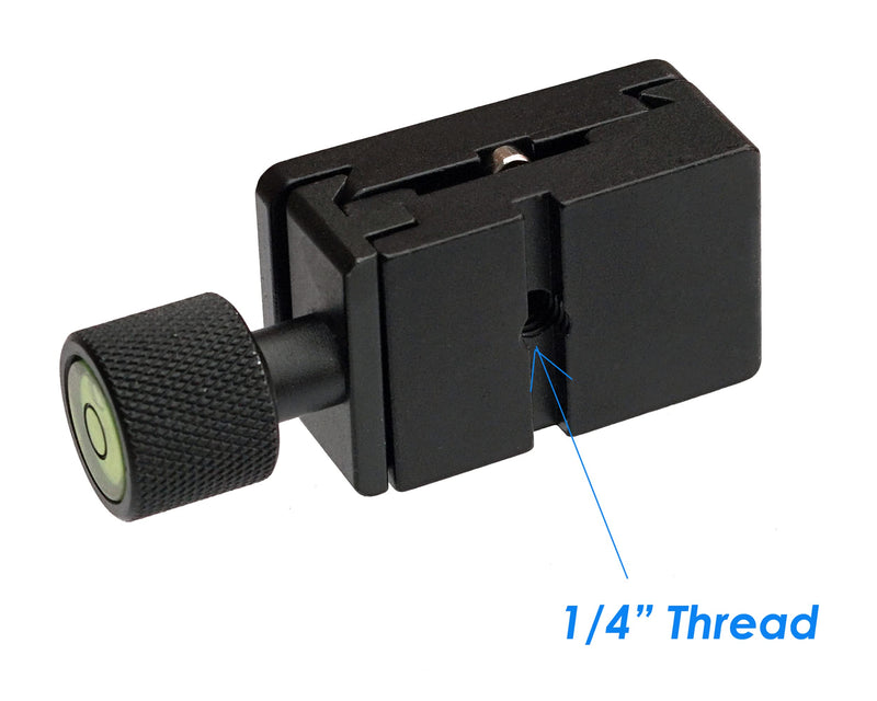 Fotasy 25mm Arca Swiss Type Clamp, Arca QR Clamp, 25 mm Arca Clamp, Small Tiny, Light Weight, Arca Swiss Clamp, Quick Release Clamp, Tripod Mount Adapter, for Tripod Head Monohead, 25mm Arca Plate 90mm