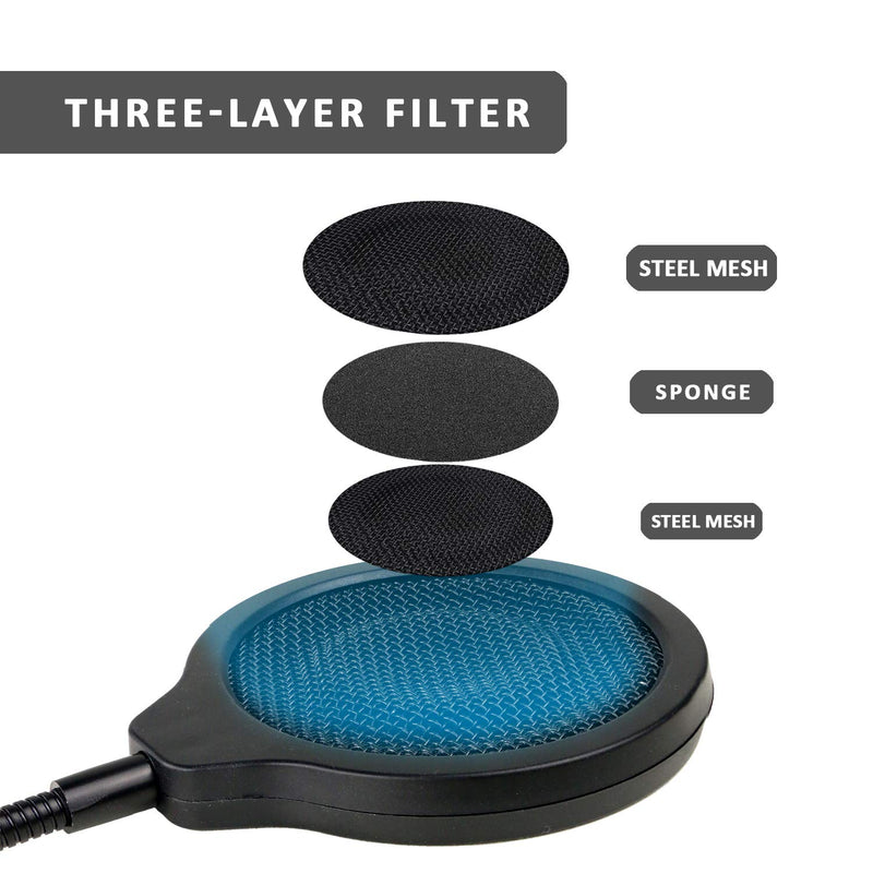 HyperX QuadCast Mic Pop Filter - Professional Microphone Metal Windscreen 4 Inch 3 Layers Pop Screen Suitable for HyperX QuadCast S Mic by YOUSHARES