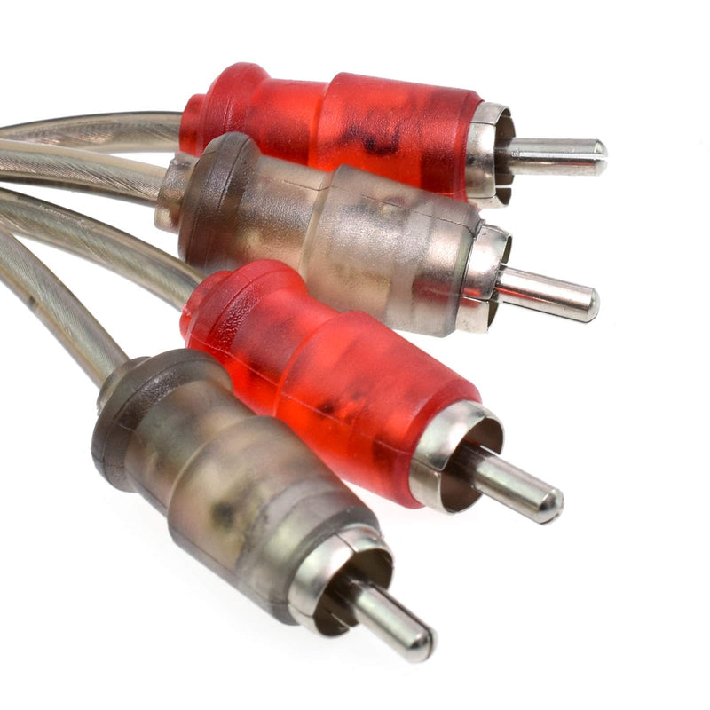 Conext Link Audio RCA Interconnect Cable Patch Male to Male OFC Spiral Braid (6FT, 3 Pack) （13024） 6FT, 3 Pack