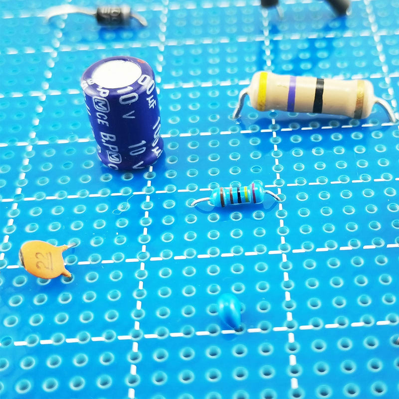 YUNGUI PCB Protoboard,3 Pack PCB Prototype Board Solderable Breadboard for DIY Electronics and Soldering kit(4” X 6”,Blue)
