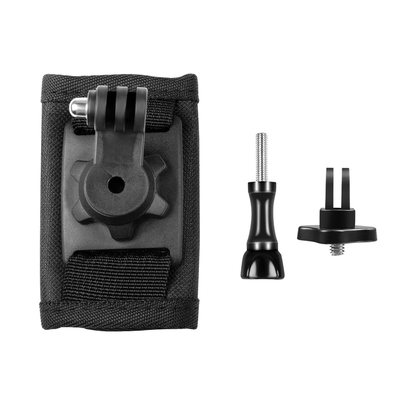 Taisioner Backpack Mount Clip Rotatable Knapsack Shoulder Strap for GoPro AKASO DJI Action Camera Walking Climbing Accessories