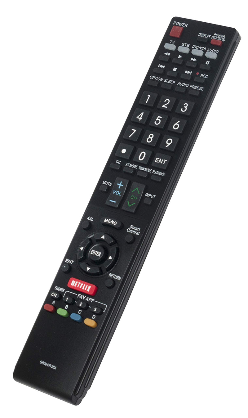 RRMCGB004WJSA GB004WJSA Replaced Remote fit for Sharp TV LC40LE830U LC40LE830UA LC40LE830UB LC40LE832U LC40LE832UB LC40LE835 LC40LE835U LC-42LE540 LC42LE540U GA935WJSA LC-46LE540 LC46LE540U