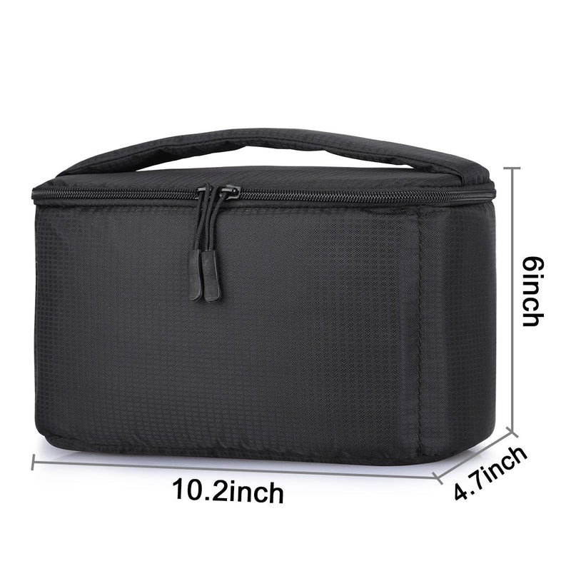 S-ZONE Water Resistant Camera Insert Bag with Sleeve Camera Case Upgraded Version 2.0 Black
