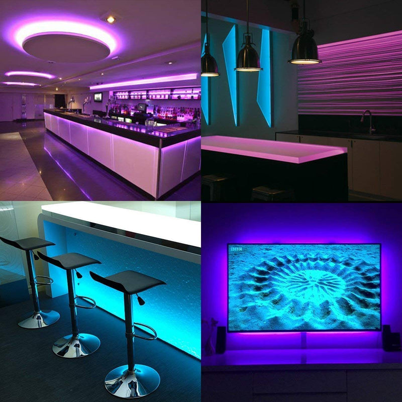 [AUSTRALIA] - LED Strip Light, iNextStation 16ft/5m SMD5050 300 LEDs 12V Color Changing Flexible Non-Waterproof LED Tape/ LED Rope/ LED Ribbon 【RGB, Without Power Adapter】 