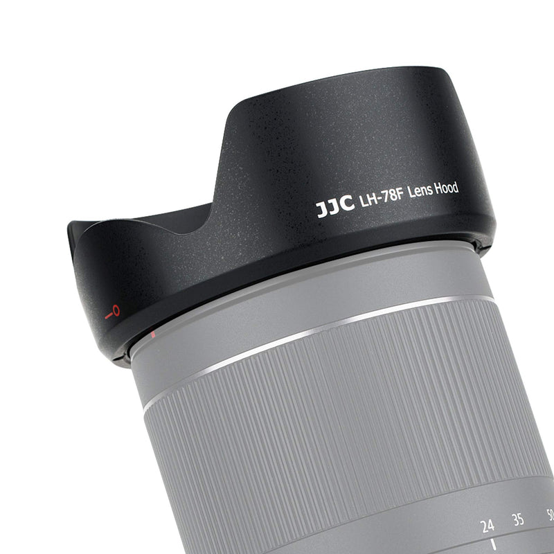 JJC LH-78F Dedicated Petal Tulip Bayonet Lens Hood for Canon Canon RF 24-240mm f/4-6.3 is USM Lense, Canon RF 24-240 Hood Shade, Reversible, Non-Glare Matte Finish, Replacement of Canon EW-78F EW78F