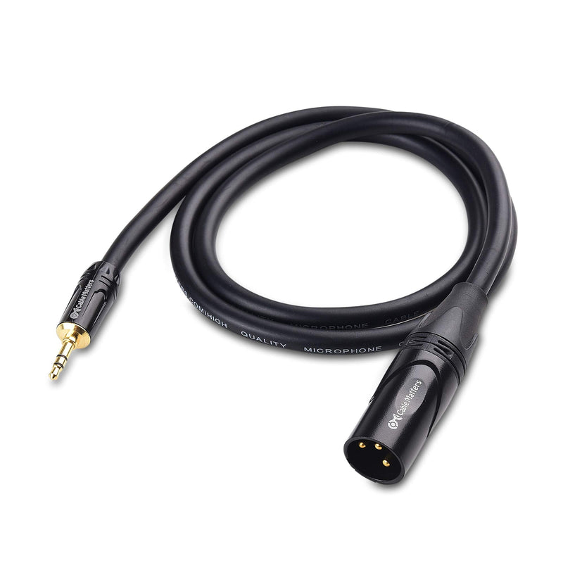 Cable Matters (1/8 Inch 3.5mm to XLR Cable 3 ft Male to Male (XLR to 3.5mm Cable, XLR to 1/8 Cable, 1/8 to XLR Cable) 3 Feet
